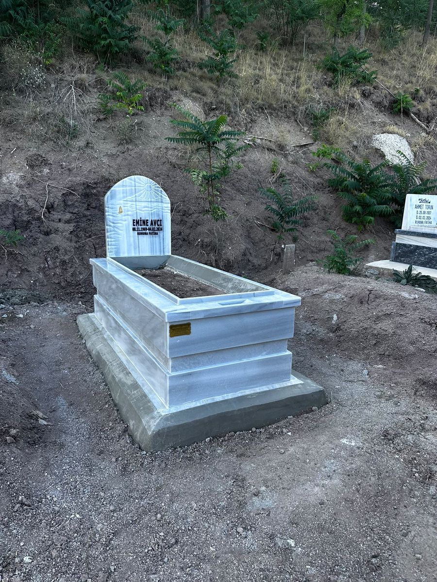 Mermer mezar modeli, gerçek işimiz