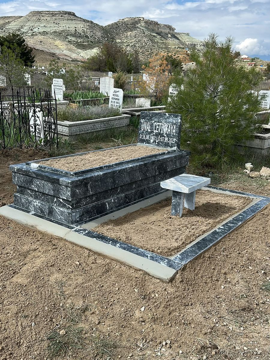 Mermer mezar modeli, gerçek işimiz
