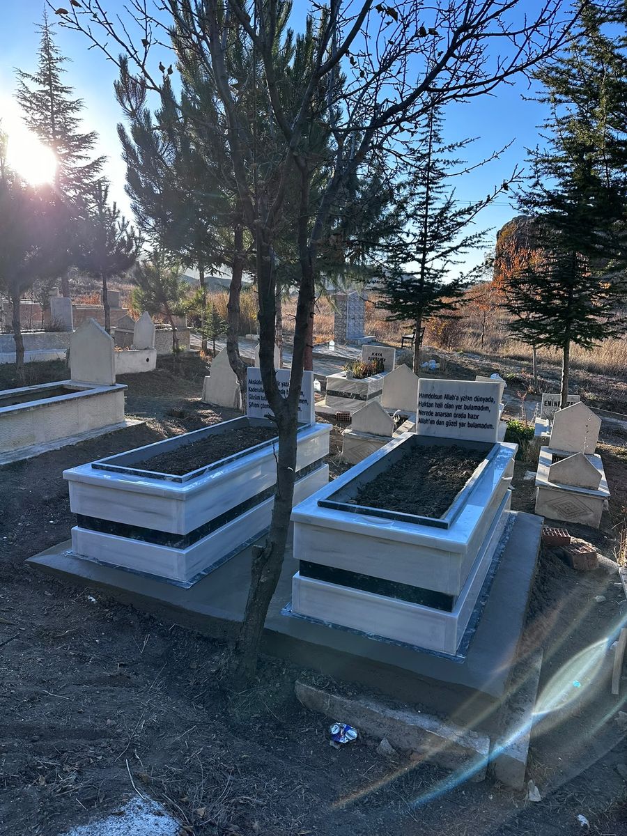 Mermer mezar modeli, gerçek işimiz