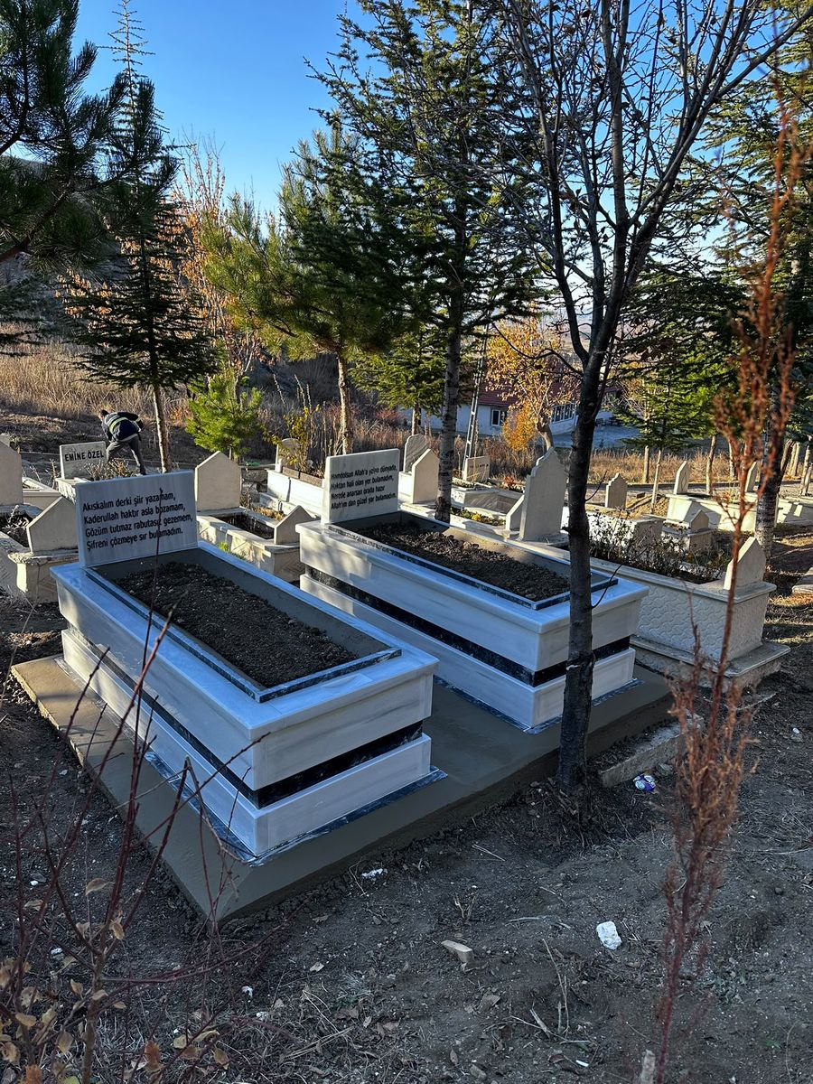 Mermer mezar modeli, gerçek işimiz